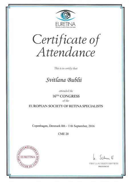 European Society of Retina Specialists 16