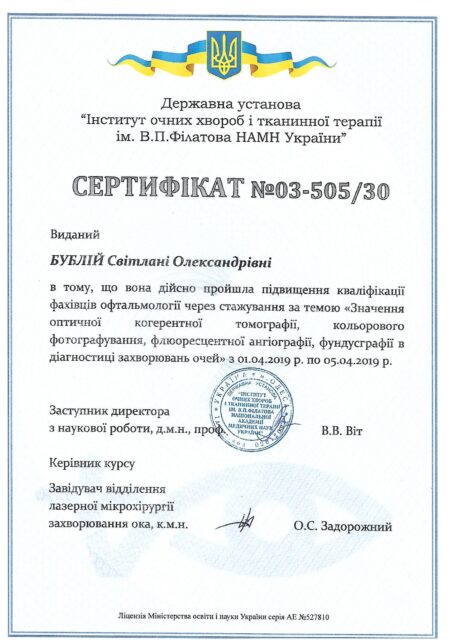 Курси інститут Філатова