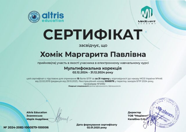 мультифокальна корекція